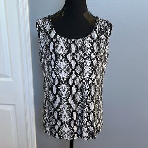 Calvin Klein Snakeskin Print Tank Top